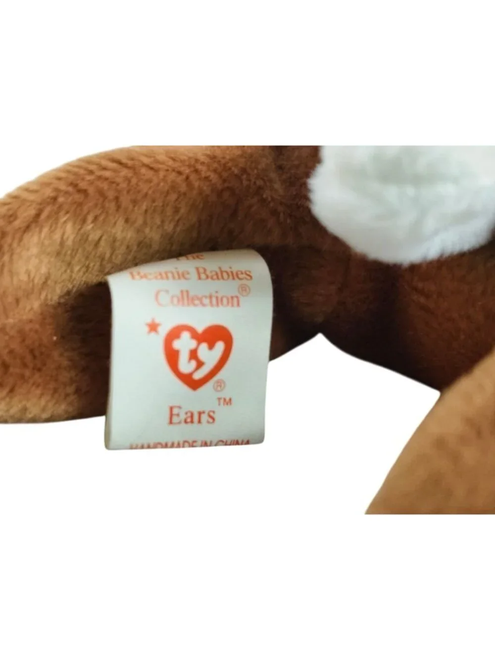 Ty Beanie Baby Ears The Bunny Plush MWMT 1995 Vintage Collectible DOB 04-18-95